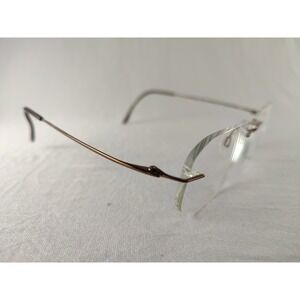 Charmant CH8600E BR Rimless Beta Titanium Bronze‎ Eyeglass Frames 99-19-140